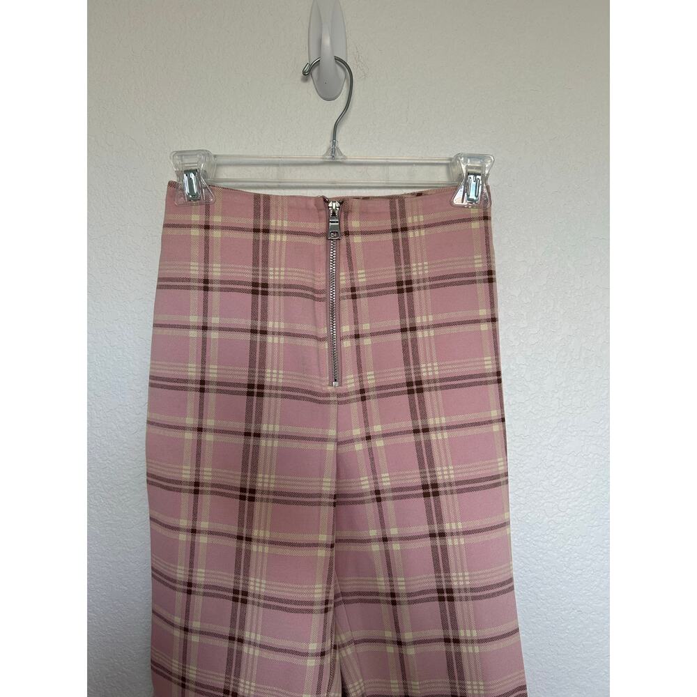I.AM.GIA Pink Polaris  Plaid High Waisted Pants - XS - Picture 3 of 9